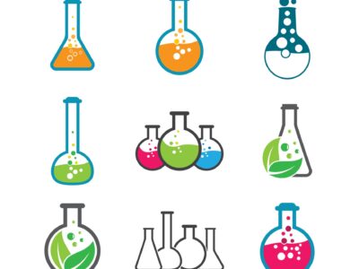 laboratory logo images illustration vector